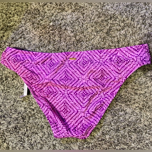 NEW Victoria’s Secret PINK Pattern Bikini Bathing Suit Bottom L Large With Liner - Picture 4 of 7